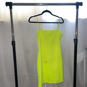 Neon Yellow Windsor Dress
